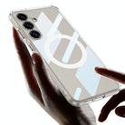For Samsung Galaxy S25 5G GKK Space Series MagSafe Shockproof Full Coverage Phone Case(Transparent Black) - 3