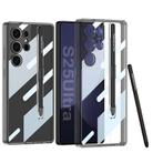 For Samsung Galaxy S25 Ultra 5G GKK Space Series Shockproof Full Coverage Phone Case with Pen(Transparent Black) - 1
