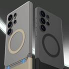 For Samsung Galaxy S25 Ultra 5G GKK Mortise-Tenon Connection Contrast Color Translucent Magnetic Phone Case(Black) - 2