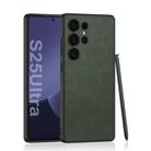 For Samsung Galaxy S25 Ultra 5G GKK Skin-feeling Frosted Leather Phone Case, Not Included Pen(Frosted Green) - 1