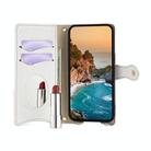 For Huawei Pura 70 Crossbody Chain Fishtail Litchi Leather Phone Case(White) - 3