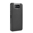 For Asus Zenfone 7 ZS670KS / ZenFone 7 Pro ZS671KS Carbon Fiber Texture Horizontal Flip TPU + PC + PU Leather Case with Card Slot(Black) - 3