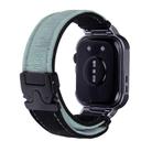 For Huawei Watch Fit3 Brushed Metal Silver Frame Watch Band(Black Blue Grey) - 3