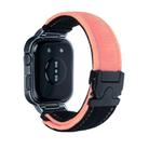 For Huawei Watch Fit3 Brushed Metal Silver Frame Watch Band(Black Peach) - 2