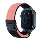 For Huawei Watch Fit3 Brushed Metal Silver Frame Watch Band(Black Peach) - 3