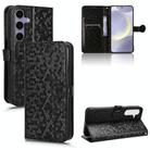 For Samsung Galaxy S25 5G Honeycomb Dot Texture Leather Phone Case(Black) - 1