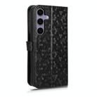For Samsung Galaxy S25 5G Honeycomb Dot Texture Leather Phone Case(Black) - 3