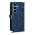 For Samsung Galaxy S25 5G Honeycomb Dot Texture Leather Phone Case(Blue) - 3