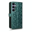 For Samsung Galaxy S25+ 5G Honeycomb Dot Texture Leather Phone Case(Green) - 3