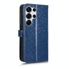 For Samsung Galaxy S25 Ultra 5G Honeycomb Dot Texture Leather Phone Case(Blue) - 3