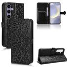 For Samsung Galaxy S25 FE 5G Honeycomb Dot Texture Leather Phone Case(Black) - 1