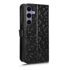 For Samsung Galaxy S25 FE 5G Honeycomb Dot Texture Leather Phone Case(Black) - 3