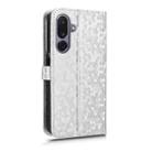 For Samsung Galaxy M36 5G Honeycomb Dot Texture Leather Phone Case(Silver) - 3