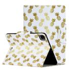 For iPad Pro 11 inch (2020) Painted Pattern Horizontal Flip Leather Tablet Case with Holder(Pineapple) - 1