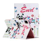 For iPad Pro 11 inch (2020) Painted Pattern Horizontal Flip Leather Tablet Case with Holder(Panda) - 1