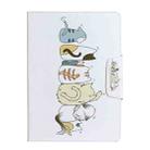 For iPad 10.2 Painted Pattern Horizontal Flip Leather Case with Holder(Cat Back View) - 2