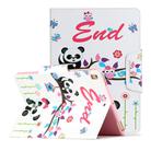 For iPad 10.2 Painted Pattern Horizontal Flip Leather Case with Holder(Panda) - 1