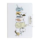 For iPad 4 / 3 / 2 Painted Pattern Horizontal Flip Leather Case with Holder(Cat Back View) - 1