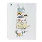 For iPad 4 / 3 / 2 Painted Pattern Horizontal Flip Leather Case with Holder(Cat Back View) - 2