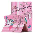 For iPad 4 / 3 / 2 Painted Pattern Horizontal Flip Leather Case with Holder(Sakura Unicorn) - 1