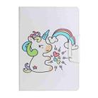 For iPad 4 / 3 / 2 Painted Pattern Horizontal Flip Leather Case with Holder(Sideways Unicorn) - 2