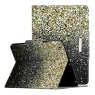 For iPad 4 / 3 / 2 Painted Pattern Horizontal Flip Leather Case with Holder(Black and Yellow Sand) - 1