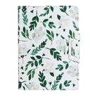 For iPad 4 / 3 / 2 Painted Pattern Horizontal Flip Leather Case with Holder(White Flower Leaves) - 1