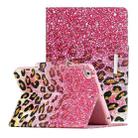 For iPad Mini 4 / 3 / 2 / 1 Painted Pattern Horizontal Flip Leather Case with Holder(Leopard Powder Sand) - 1