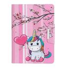 For iPad Mini 4 / 3 / 2 / 1 Painted Pattern Horizontal Flip Leather Case with Holder(Sakura Unicorn) - 2