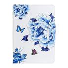 For iPad Mini 4 / 3 / 2 / 1 Painted Pattern Horizontal Flip Leather Case with Holder(Blue and White Porcelain Butterfly) - 2