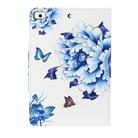 For iPad Mini 4 / 3 / 2 / 1 Painted Pattern Horizontal Flip Leather Case with Holder(Blue and White Porcelain Butterfly) - 3