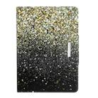 For iPad Mini (2019) Painted Pattern Horizontal Flip Leather Case with Holder(Black and Yellow Sand) - 2