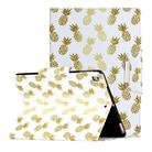 For iPad 9.7 (2018) Painted Pattern Horizontal Flip Leather Case with Holder(Pineapple) - 1