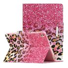 For iPad Pro 10.5 inch Painted Pattern Horizontal Flip Leather Case with Holder(Leopard Powder Sand) - 1