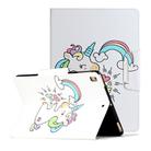 For iPad Pro 10.5 inch Painted Pattern Horizontal Flip Leather Case with Holder(Sideways Unicorn) - 1