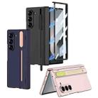 For Samsung Galaxy Z Fold6 GKK Integrated Magnetic Folding Hinge Adjust Gear Phone Case with Pen Slots(Black) - 3