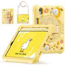 For iPad mini 2024 / mini 6 Duck Rotation Kickstand Silicone Hybrid PC Tablet Case(Yellow) - 2