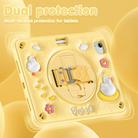 For iPad Air 11 2025 / 2024 / Pro 11 2022 Duck Rotation Kickstand Silicone Hybrid PC Tablet Case(Yellow) - 3
