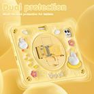 For iPad Pro 11 2024 Duck Rotation Kickstand Silicone Hybrid PC Tablet Case(Yellow) - 3