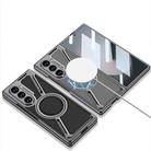 For Samsung Galaxy Z Fold6 GKK Integrated Electroplating Leather Z-Shape MagSafe Phone Case(Carbon Fiber) - 2