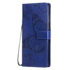 For Samsung Galaxy Note20 3D Butterflies Embossing Pattern Horizontal Flip Leather Case with Holder & Card Slot & Wallet(Blue) - 2