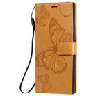 For Samsung Galaxy Note20 Ultra 3D Butterflies Embossing Pattern Horizontal Flip Leather Case with Holder & Card Slot & Wallet(Yellow) - 2