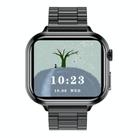 TK17 1.91 inch Horizontal Screen Steel Strap Smart Watch Supports ECG Electrocardiogram(Black) - 2