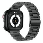 TK17 1.91 inch Horizontal Screen Steel Strap Smart Watch Supports ECG Electrocardiogram(Black) - 3