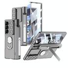 For Samsung Galaxy Z Fold6 GKK Integrated Folding Armored Shell PC Phone Case with Pen Box(Mountain Gray) - 1