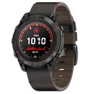 For Garmin Watch 26mm Dual Color Mesh Leather Quick Release Watch Band(Black Red) - 1