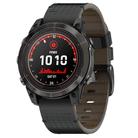 For Garmin Watch 26mm Dual Color Mesh Leather Quick Release Watch Band(Black Green) - 1