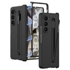 For Samsung Galaxy Z Fold6 GKK Magnetic Integrated Phone Case with Pen Slots, Include Pen(Black) - 1