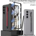 For Samsung Galaxy Z Fold6 GKK Magnetic Integrated Phone Case with Pen Slots, Include Pen(Black) - 2