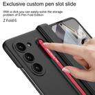 For Samsung Galaxy Z Fold6 GKK Magnetic Integrated Phone Case with Pen Slots, Include Pen(Black) - 3